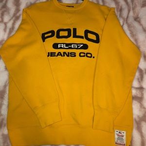 Yellow Vintage Ralph Lauren Polo Sweater